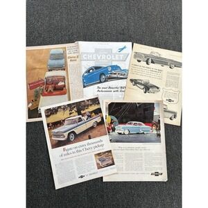 Lot Vintage Chevrolet Print Ads 1950s 1960s Chevy Nova Impala Pickup Truck